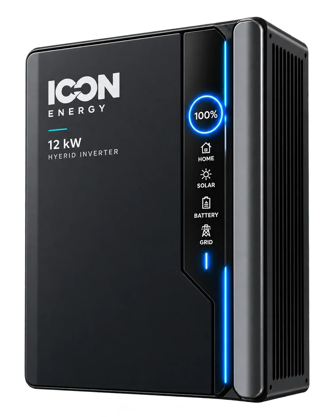 Inversor híbrido ICON Energy, acabado negro mate